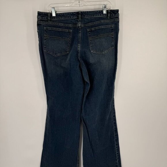 J. Jill Stretch Bootcut Jeans Size 16 Cotton & Spandex pockets med wash - Picture 10 of 10